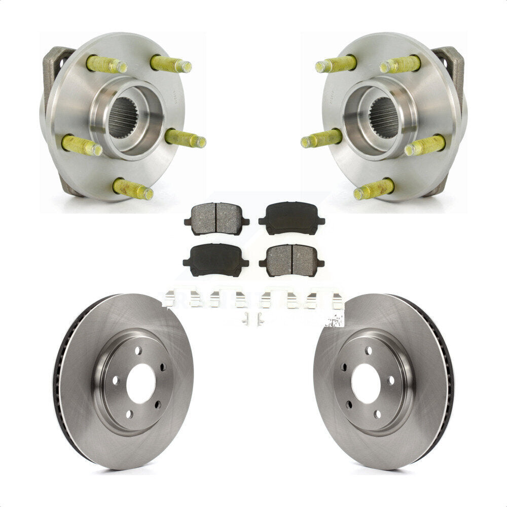 Kit de plaquettes de rotor de frein, ensemble de roulements de moyeu avant, pour Pontiac G6 non AB 2006 – 2007