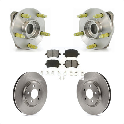 Kit de plaquettes de rotor de frein, ensemble de roulements de moyeu avant, pour Pontiac G6 non AB 2006 – 2007