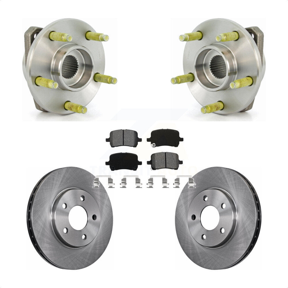 Ensemble de roulements de moyeu avant, Rotors et plaquettes de frein à disque, Kit pour Chevrolet Malibu