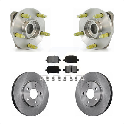 Ensemble de roulements de moyeu avant, Rotors et plaquettes de frein à disque, Kit pour Chevrolet Malibu