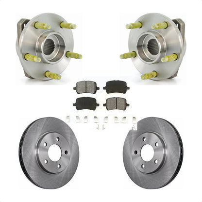 Ensemble de roulement de moyeu avant, Rotor de frein et Kit de plaquettes pour Chevrolet Malibu Pontiac G