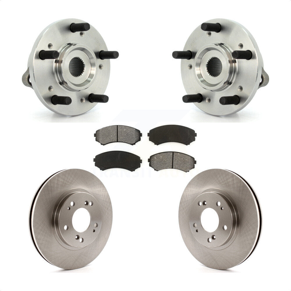 Ensemble de roulements de moyeu avant, Rotor de frein à disque et Kit de plaquettes pour Mitsubishi Endeavo