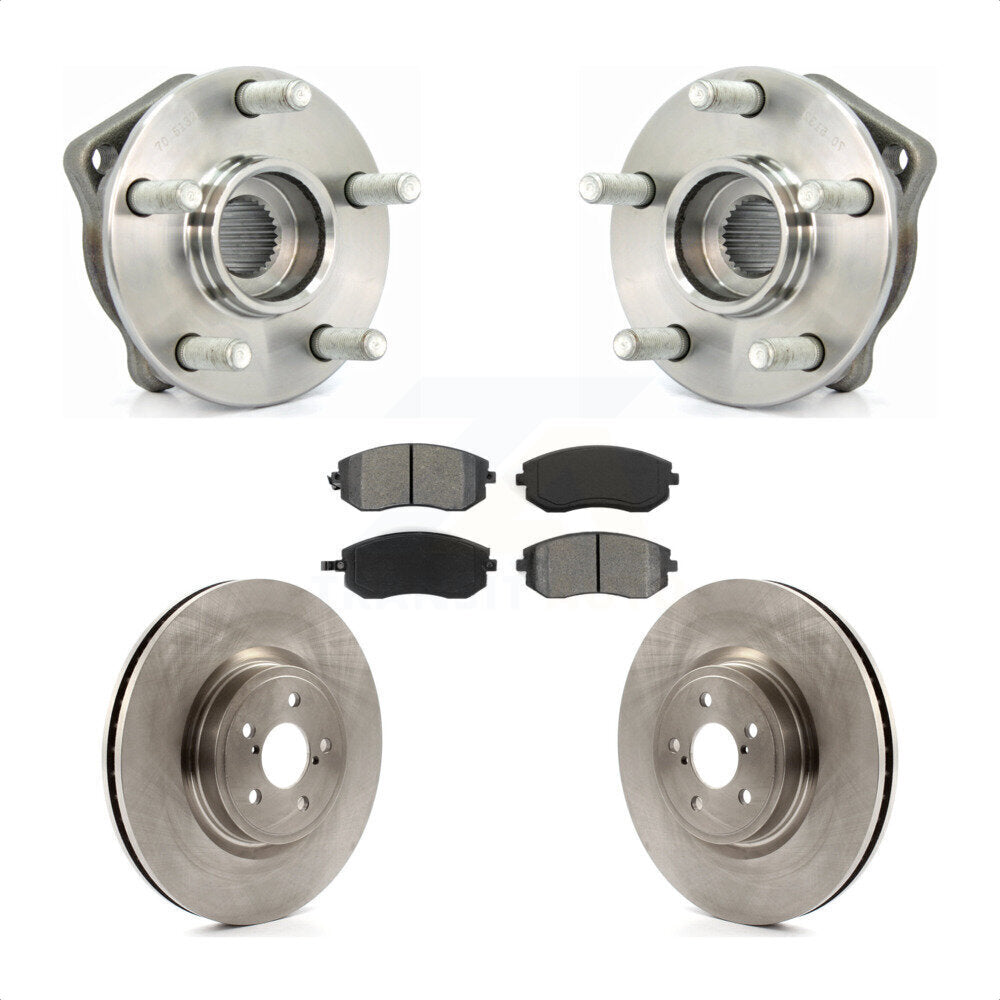 Ensemble de roulements de moyeu avant, Rotors et plaquettes de frein à disque pour Subaru Legacy
