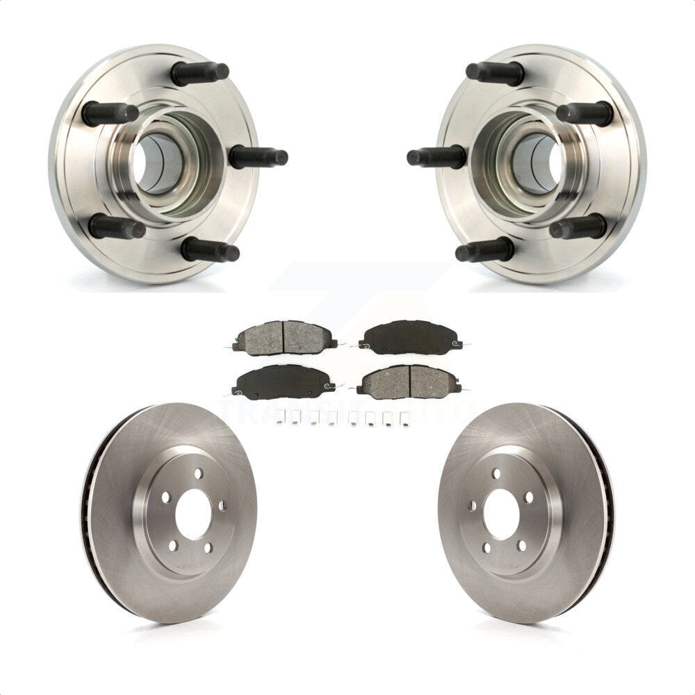 Kit de rotors et plaquettes de frein à disque, ensemble de roulements de moyeu avant pour Ford Mustang