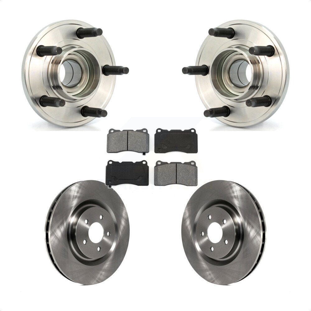 Kit de rotors et plaquettes de frein à disque, ensemble de roulements de moyeu avant pour Ford Mustang