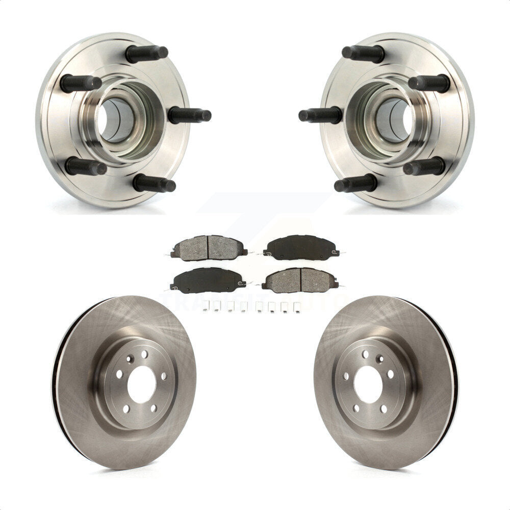 Kit de rotors et plaquettes de frein à disque, ensemble de roulements de moyeu avant pour Ford Mustang