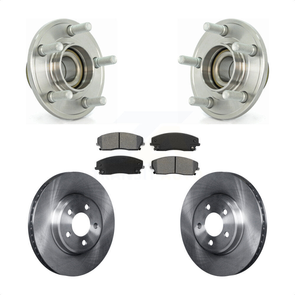 Kit de plaquettes de Rotor de frein, roulement de moyeu avant, pour Dodge Chrysler 300 Charger Challenge