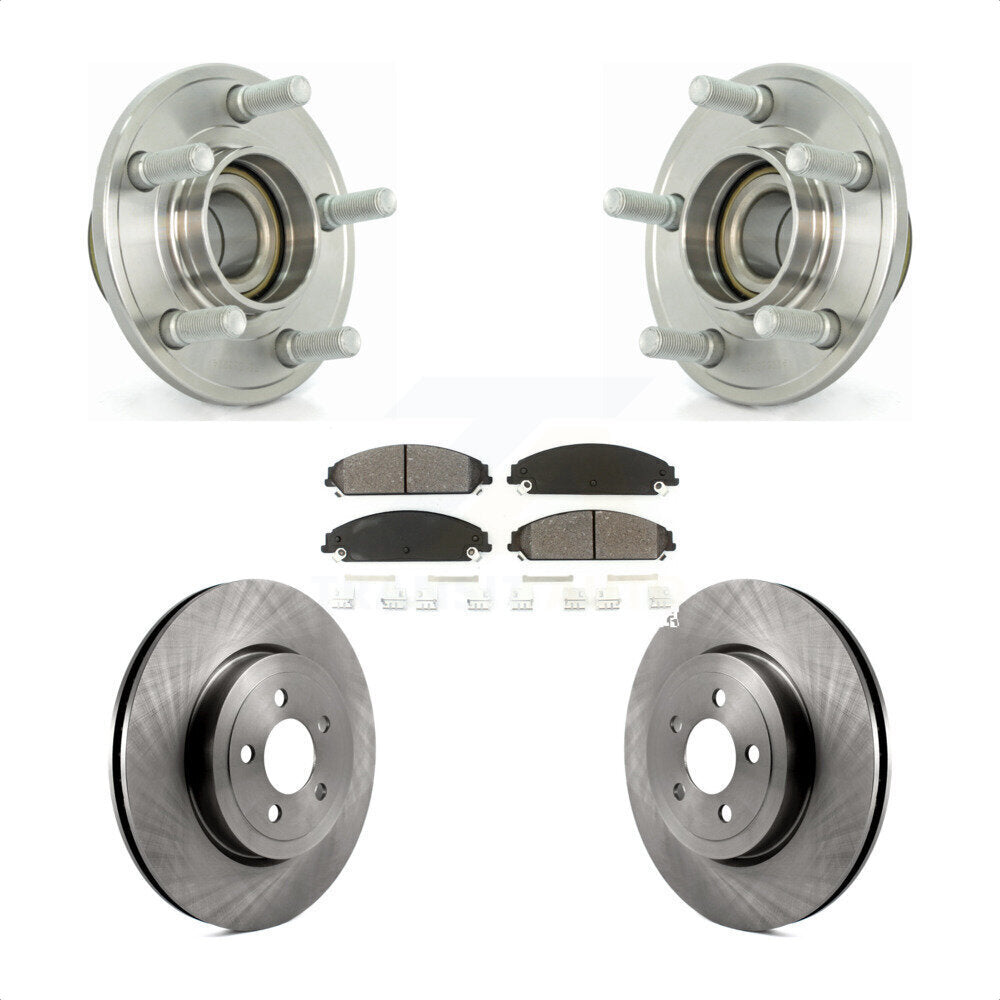 Kit de plaquettes de Rotor de frein, roulement de moyeu avant, pour Dodge Chrysler 300 Charger Challenge