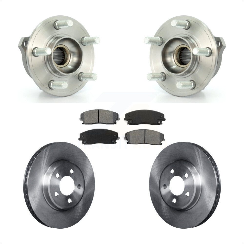 Kit de plaquettes de Rotor de frein à disque, roulement de moyeu avant, pour Dodge Charger Chrysler 300 Magnu