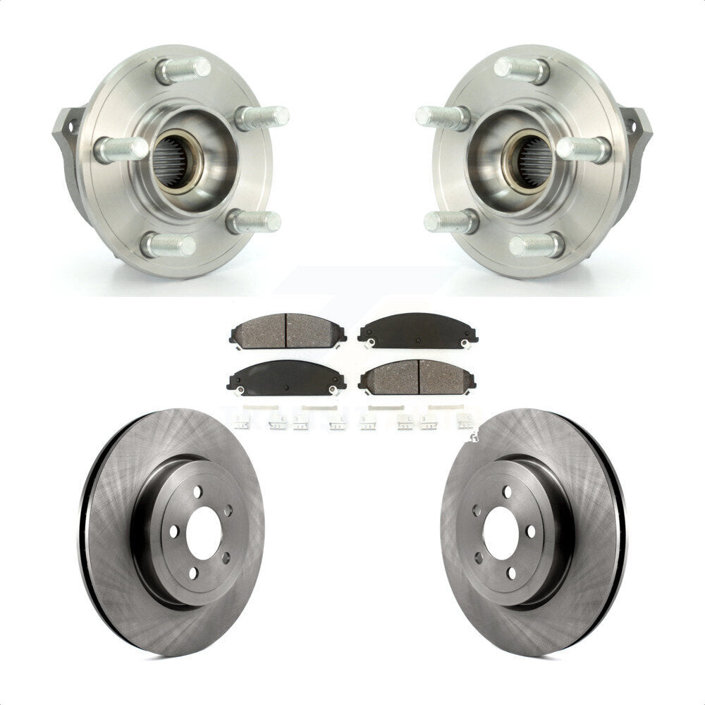 Kit de plaquettes de Rotor de frein, roulement de moyeu avant, pour Dodge Chrysler 300 Charger Challenge