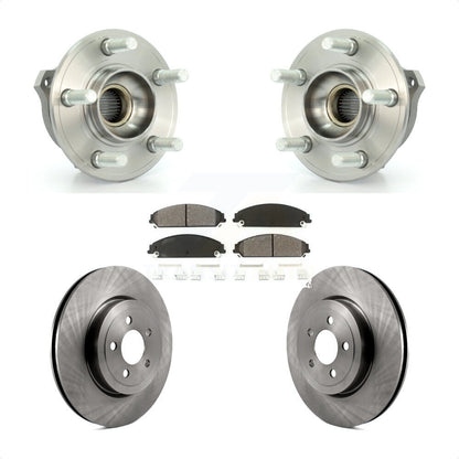 Kit de plaquettes de Rotor de frein, roulement de moyeu avant, pour Dodge Chrysler 300 Charger Challenge