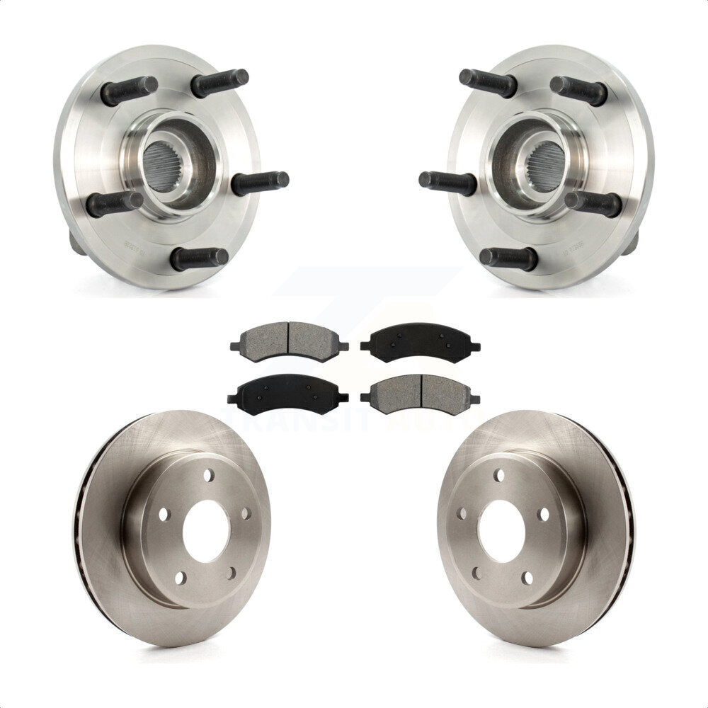 Kit de Rotor et plaquettes de frein à disque, roulement de moyeu avant, pour Dodge Dakota Mitsubishi Raide