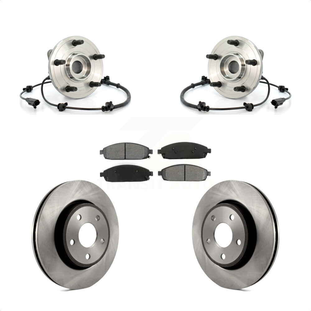 Kit de plaquettes de Rotor de frein, ensemble de roulements de moyeu avant pour Jeep Grand Cherokee Commande