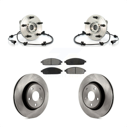 Kit de plaquettes de Rotor de frein, ensemble de roulements de moyeu avant pour Jeep Grand Cherokee Commande