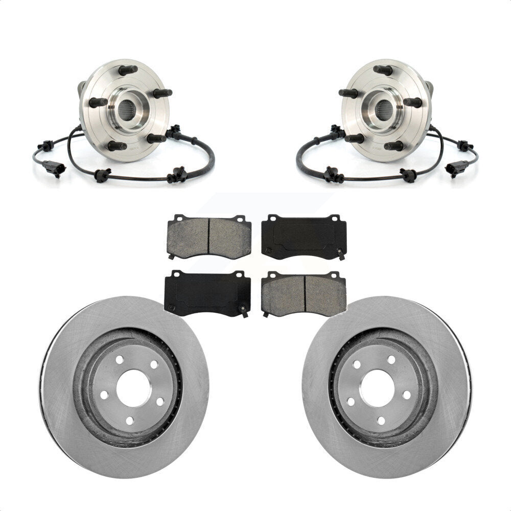 Kit de Rotor et de plaquettes de frein, roulement de moyeu avant, pour Jeep Grand Cherokee SRT 2006 – 2010