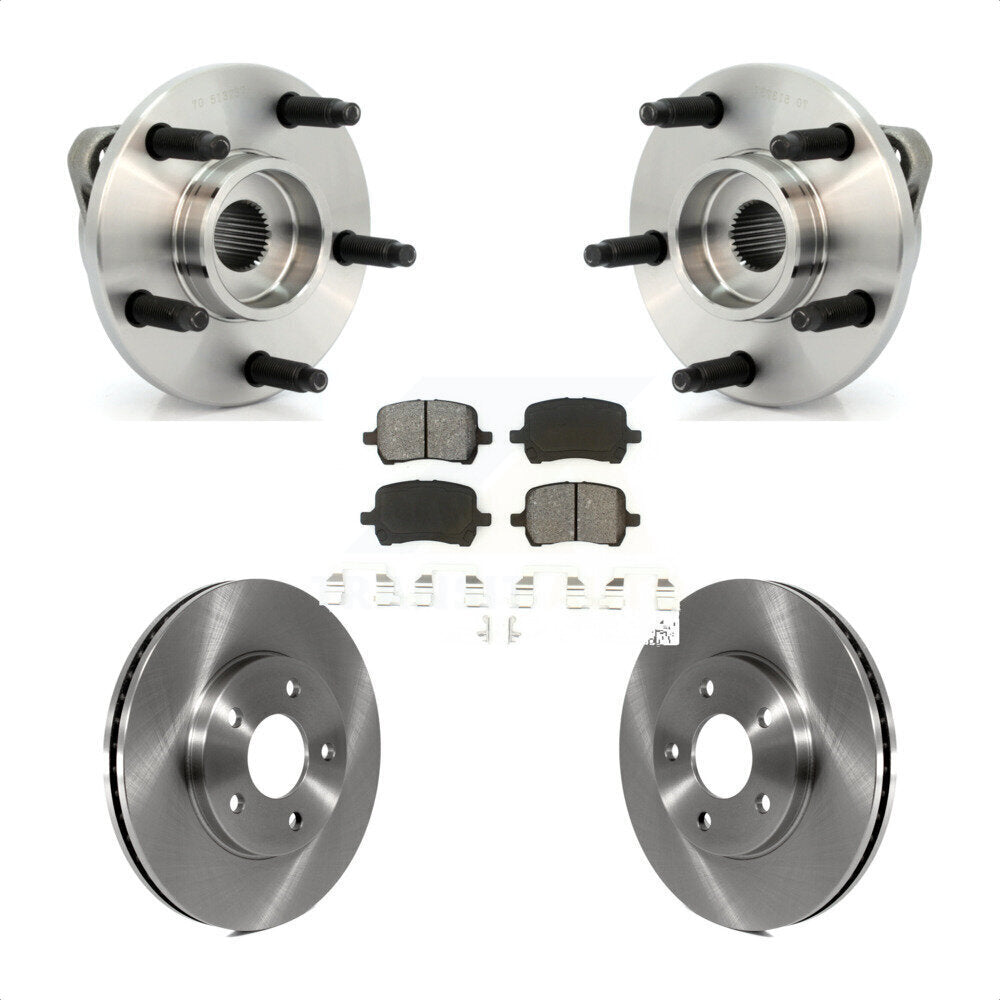 Ensemble de roulements de moyeu avant, Rotors et plaquettes de frein à disque, Kit pour Chevrolet HHR