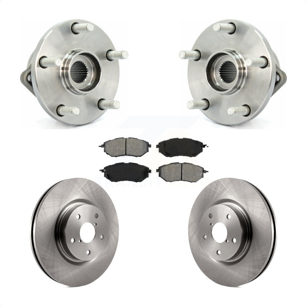 Ensemble de roulement de moyeu avant, Kit de plaquettes de Rotor de frein à disque pour Subaru Tribec 2008 – 2014