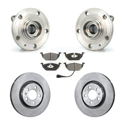 Ensemble de roulements de moyeu avant, Rotor de frein à disque et Kit de plaquettes pour Volkswagen Jetta Cit