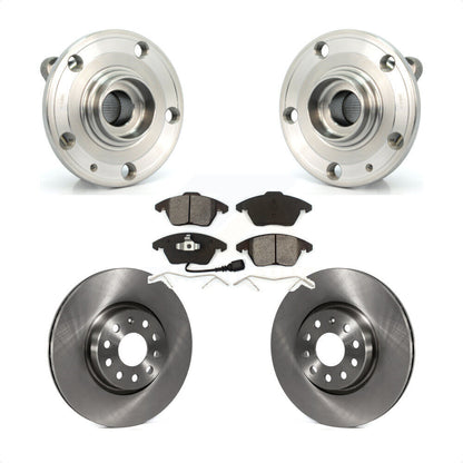 Kit de Rotor et de plaquettes de frein, roulement de moyeu avant, pour Volkswagen Jetta Beetle Audi GTI Eo