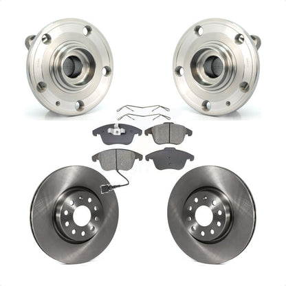 Kit de plaquettes de Rotor de frein à disque, roulement de moyeu avant, pour Volkswagen Tiguan Passat Audi Q