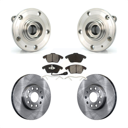 Kit de Rotor et plaquettes de frein, roulement de moyeu avant, pour Volkswagen Jetta Beetle Audi Eos A