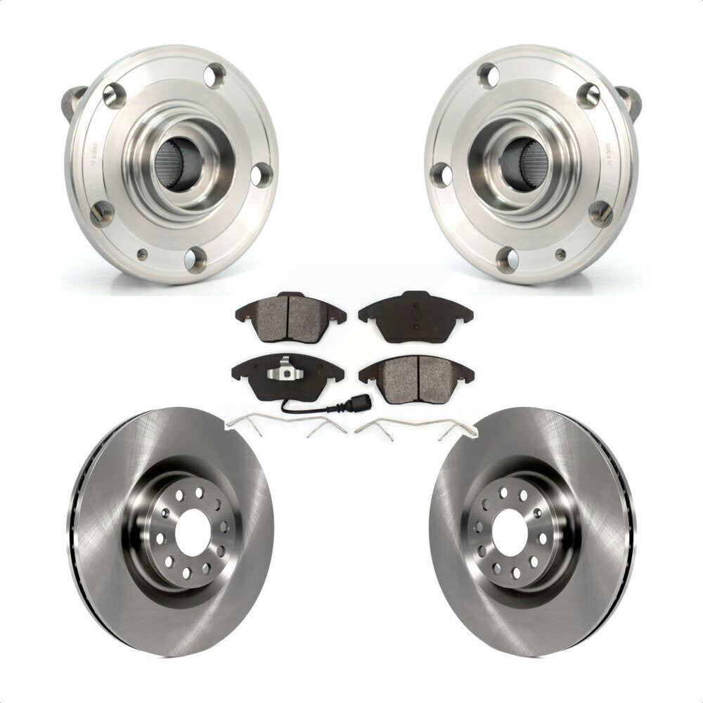 Kit de plaquettes de Rotor de frein à disque, roulement de moyeu avant, pour Volkswagen CC GTI Audi A3 Quattr