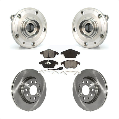 Kit de Rotor et plaquettes de frein à disque, roulement de moyeu avant, pour Volkswagen GTI Audi A3 Quattr