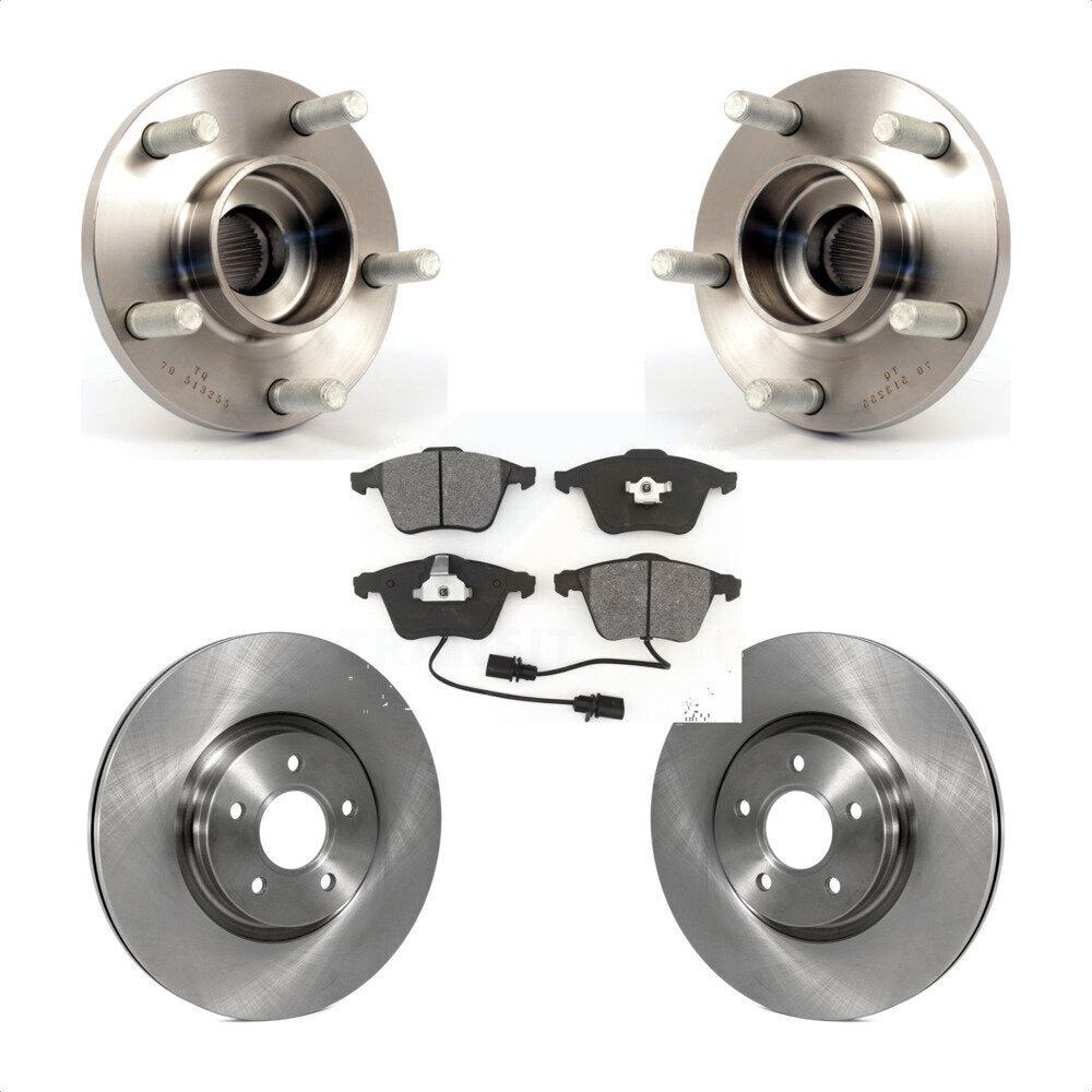 Ensemble de roulements de moyeu avant, Rotors et plaquettes de frein à disque, Kit pour Volvo S40 V50 C70