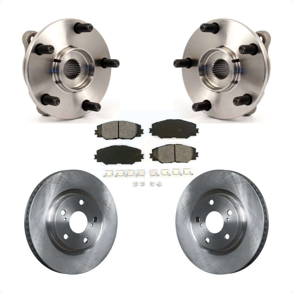 Kit de Rotor et de plaquettes de frein à disque, roulement de moyeu avant, pour Toyota RAV4 Scion Corolla iM t