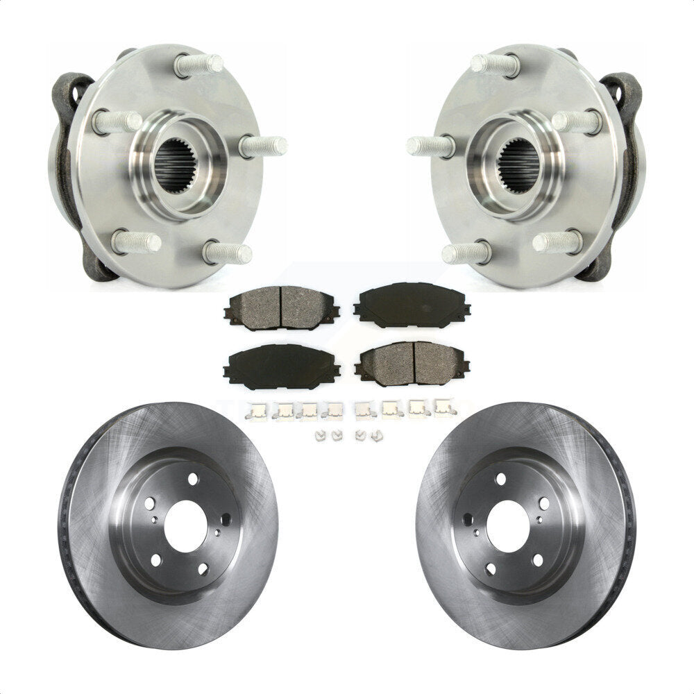 Kit de Rotor et de plaquettes de frein, ensemble de roulements de moyeu avant, pour Toyota RAV4 Scion tC Mira