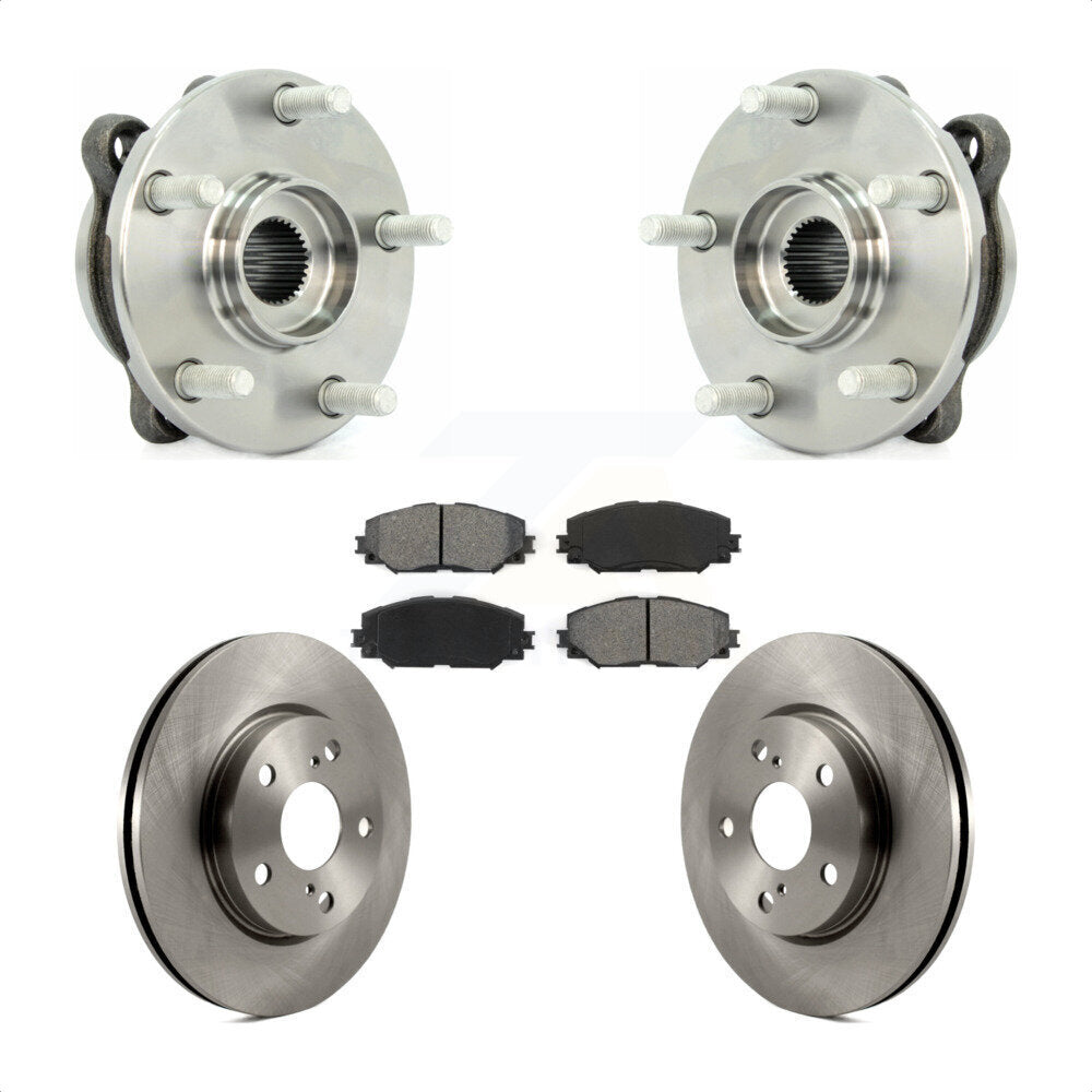 Kit de plaquettes de Rotor de frein à disque, ensemble de roulements de moyeu avant pour Toyota RAV4 L 2013 – 2018