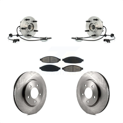 Ensemble de roulement de moyeu avant, Rotor de frein et Kit de plaquettes pour Chrysler Pacific 2007 – 2008