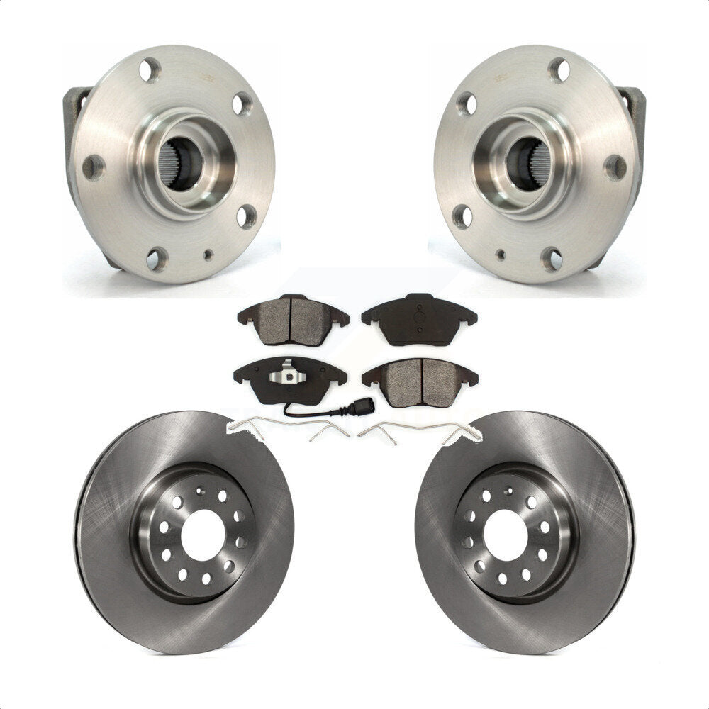Kit de plaquettes de Rotor de frein, roulement de moyeu avant, pour Volkswagen GTI, bride de montage à 3 boulons