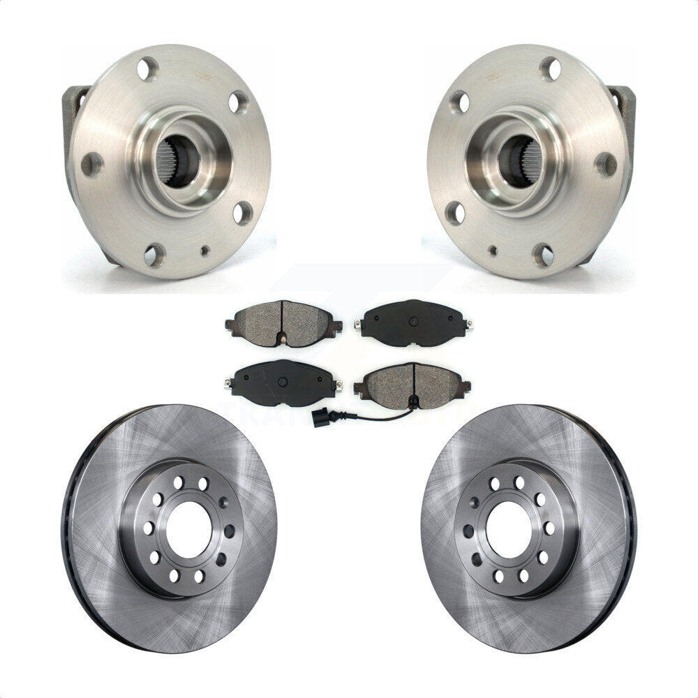 Kit de plaquettes de Rotor de frein à disque, roulement de moyeu avant, pour Volkswagen Golf SportWagen e-Gol