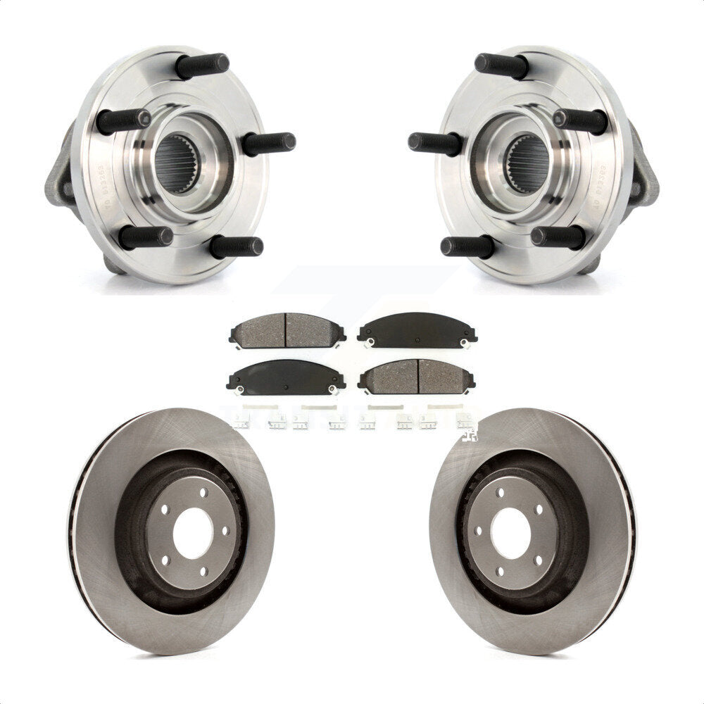 Kit de Rotor et de plaquettes de frein, roulement de moyeu avant, pour Chrysler 200 Dodge Avenger Calibe
