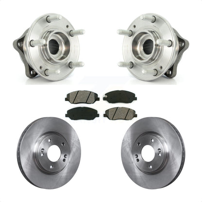Kit de rotor de frein et de plaquettes d'assemblage de roulement de moyeu avant pour Hyundai Santa F 2007 – 2009