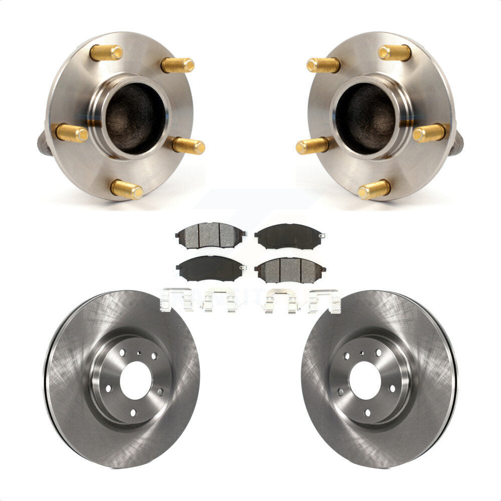 Kit de plaquettes de Rotor de frein à disque, ensemble de roulements de moyeu avant pour INFINITI G35 Nissan 350