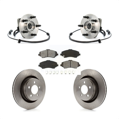 Kit de plaquettes de Rotor de frein à disque, ensemble de roulements de moyeu avant pour Jeep Liberty Dodge Nitr