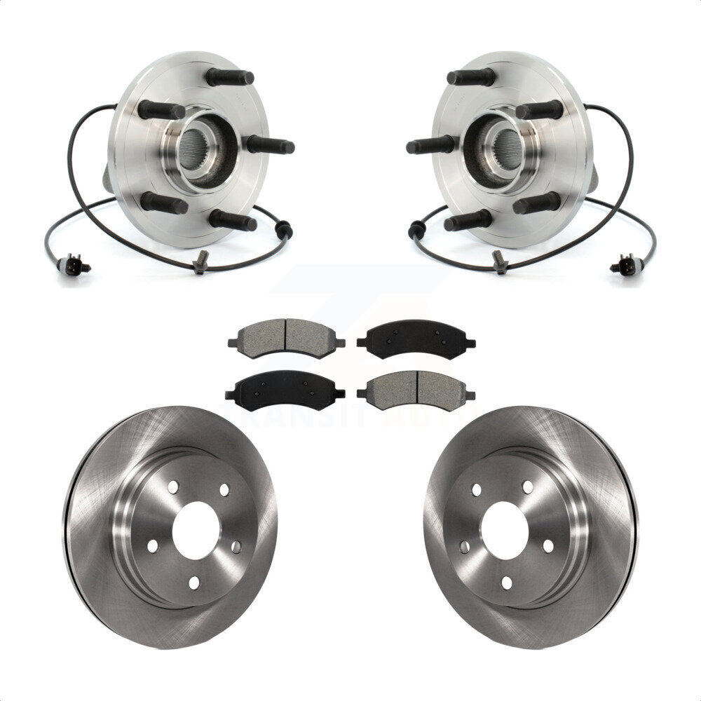 Kit de plaquettes de Rotor de frein, roulement de moyeu avant, pour Chrysler Aspen Dodge Durang 2007 – 2009