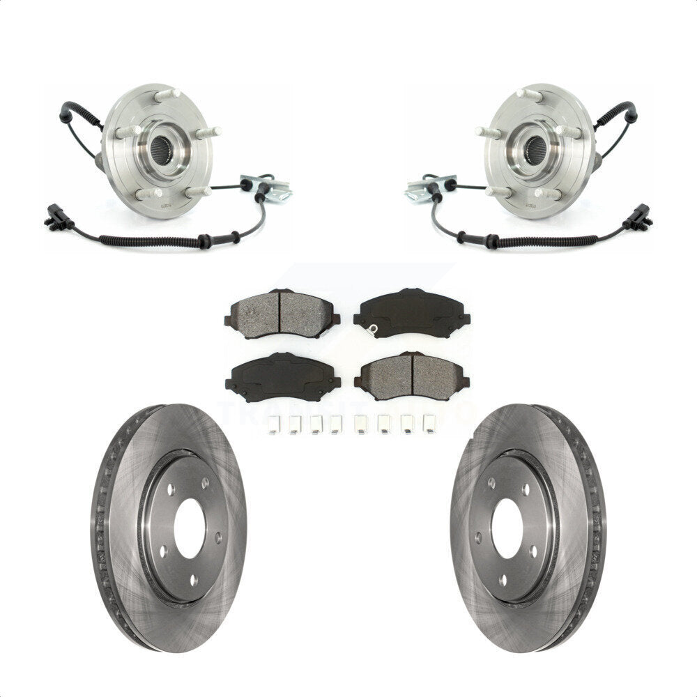 Kit de Rotor et plaquettes de frein, roulement de moyeu avant, pour Dodge Grand Caravan Chrysler Town