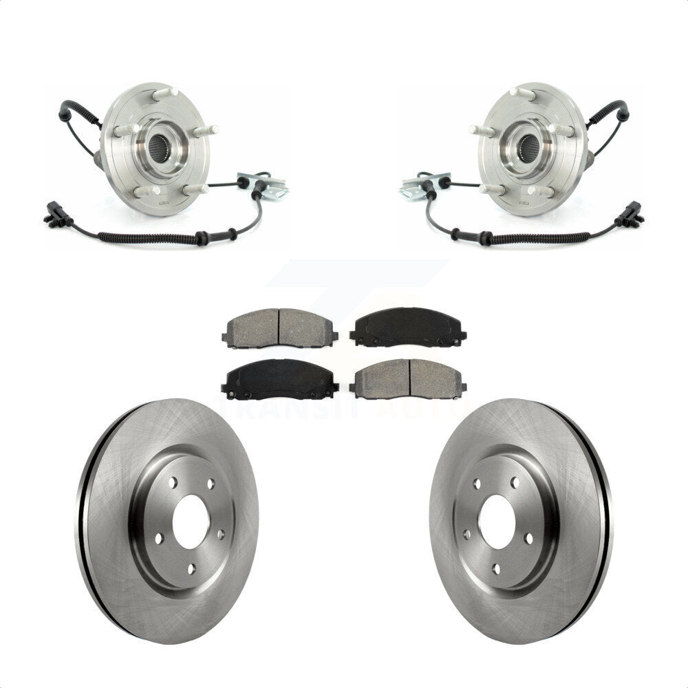Ensemble de roulements de moyeu avant, Rotors et plaquettes de frein à disque, Kit pour Volkswagen Routan