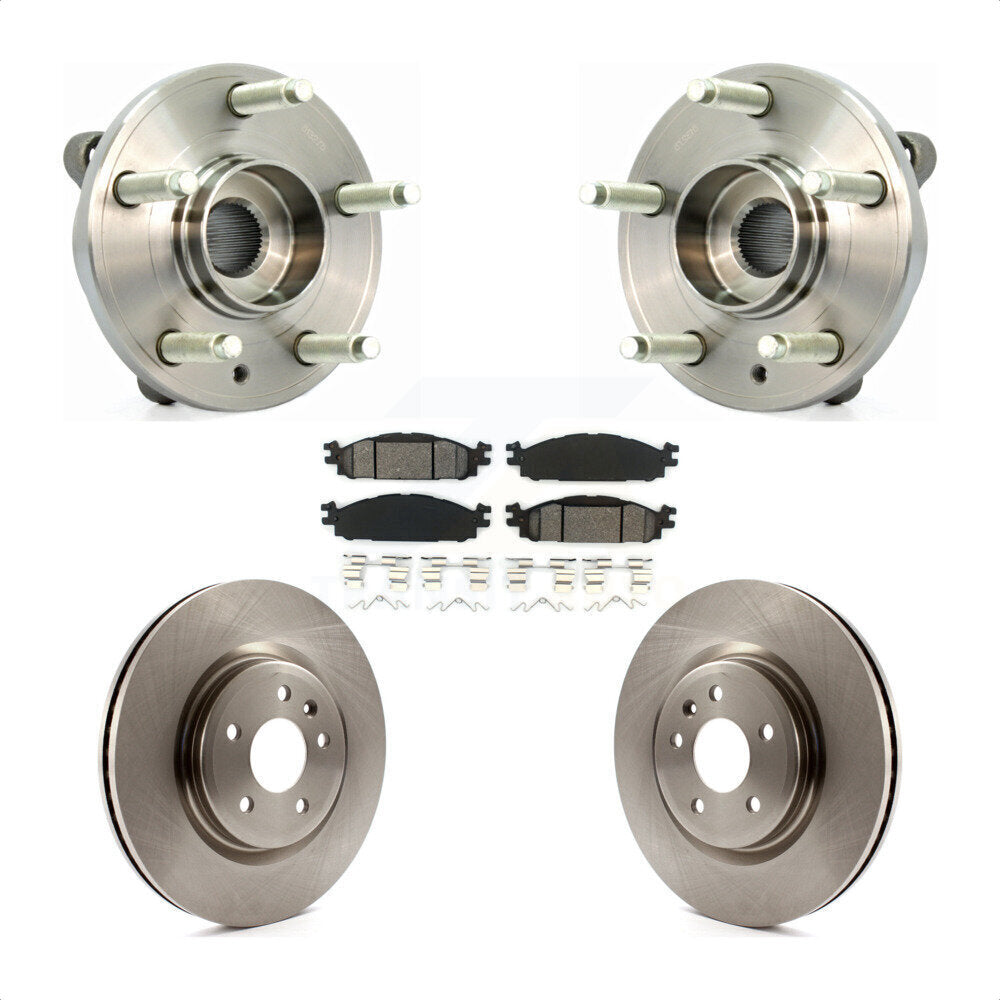 Kit de plaquettes de Rotor de frein à disque, roulement de moyeu avant, pour Ford Flex Taurus Lincoln MKT MK