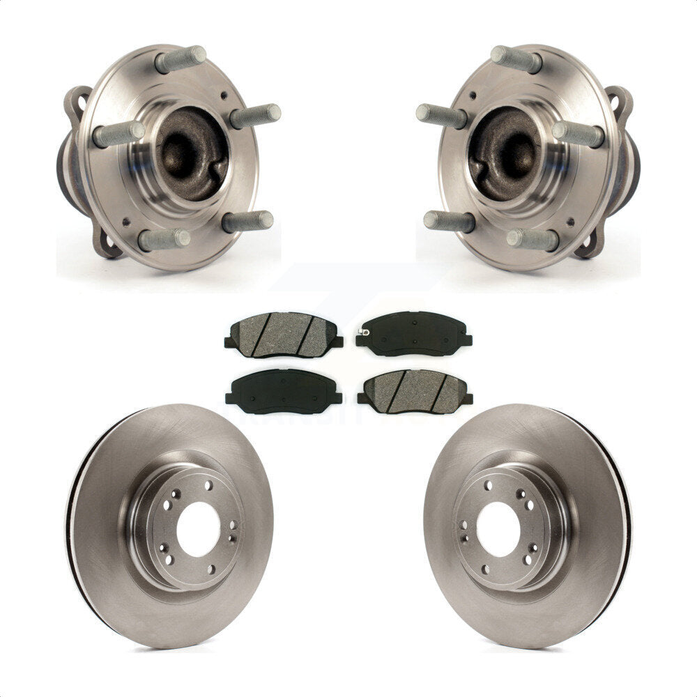 Kit de Rotor et plaquettes de frein à disque, roulement de moyeu avant, pour Hyundai Genesis 3.8 2009 – 2011