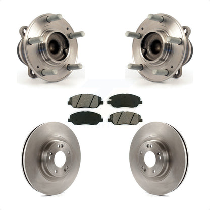Ensemble de roulement de moyeu avant, Rotor de frein et Kit de plaquettes pour Hyundai Genesis 2012 3.8