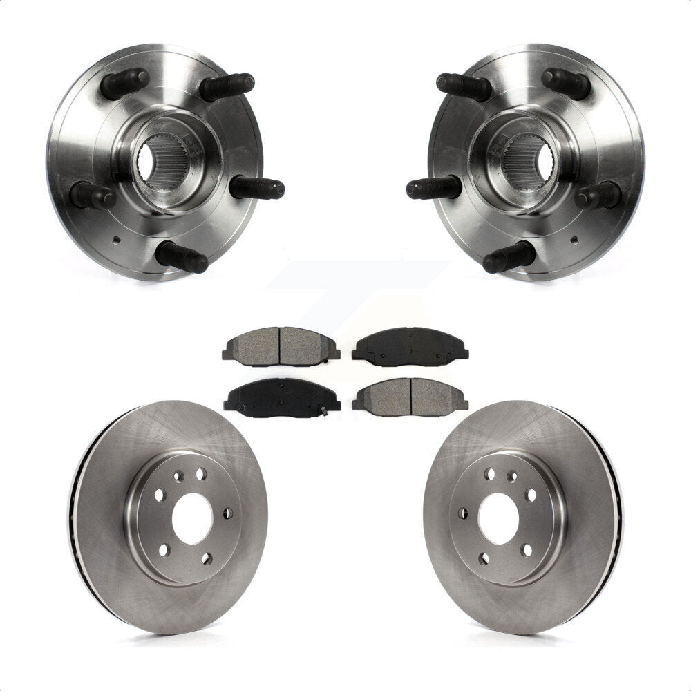 Ensemble de roulement de moyeu avant, Rotor de frein et Kit de plaquettes pour Cadillac CTS 2012 2013 6.2