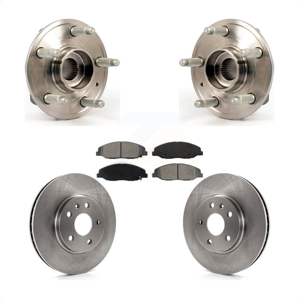 Ensemble de roulements de moyeu avant, Rotors et plaquettes de frein à disque pour Cadillac CTS