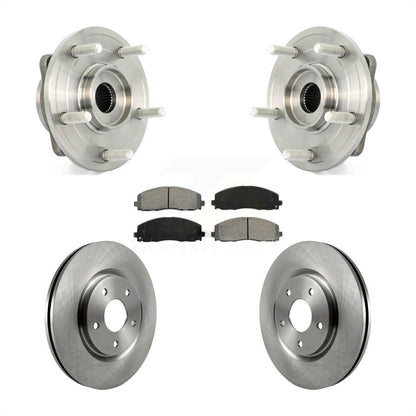 Kit de rotors et plaquettes de frein à disque, ensemble de roulements de moyeu avant pour Dodge Journey