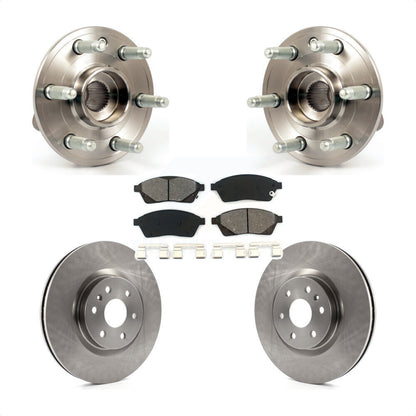 Ensemble de roulement de moyeu avant, Rotor de frein à disque et Kit de plaquettes pour Cadillac SRX Saab 9-4