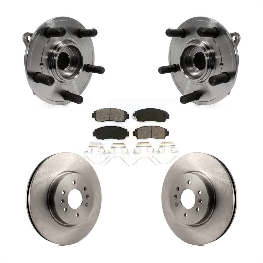 Kit de plaquettes de Rotor de frein à disque, ensemble de roulements de moyeu avant pour Honda Odysse 2011 – 2014