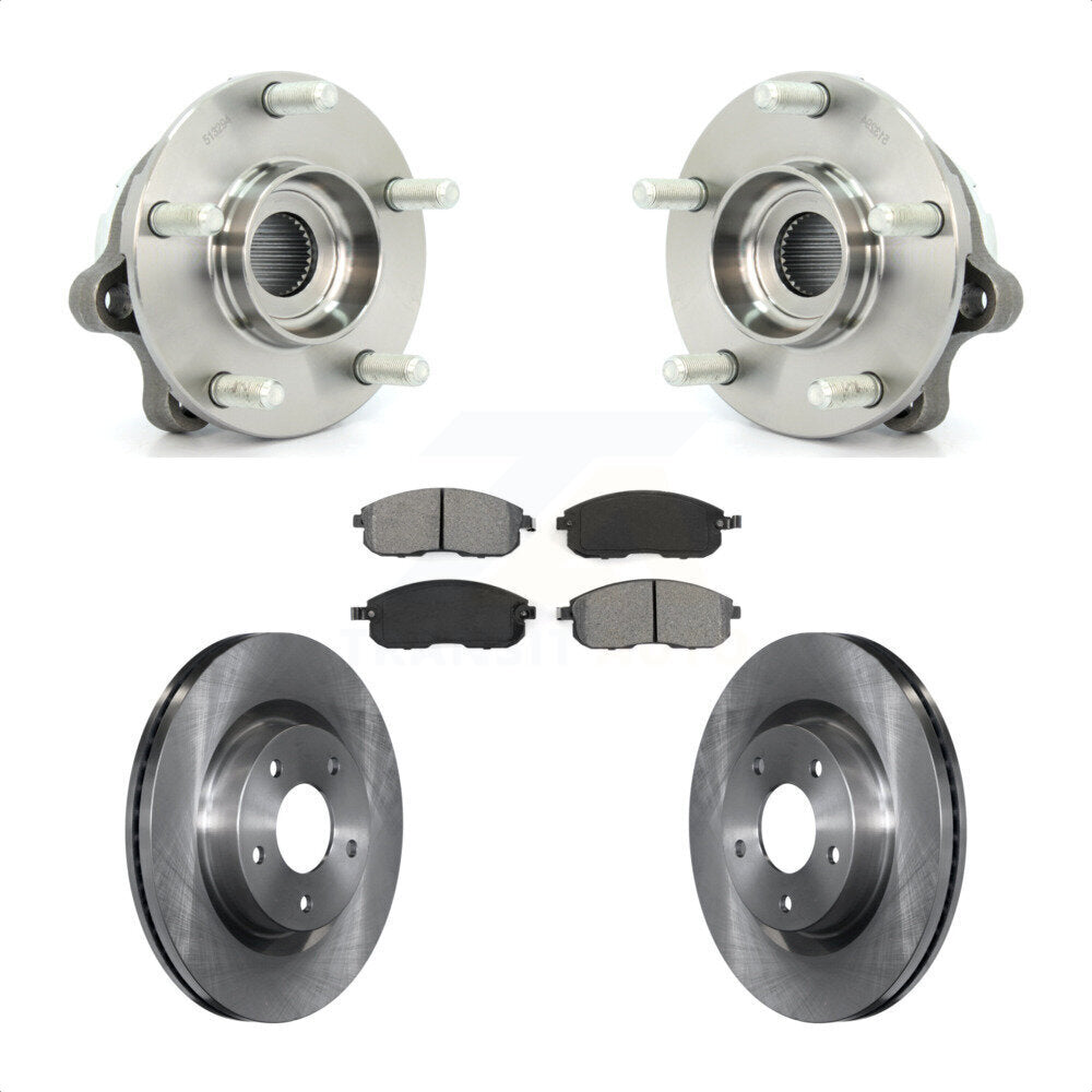 Kit de rotors et plaquettes de frein à disque, ensemble de roulements de moyeu avant pour Nissan Altima